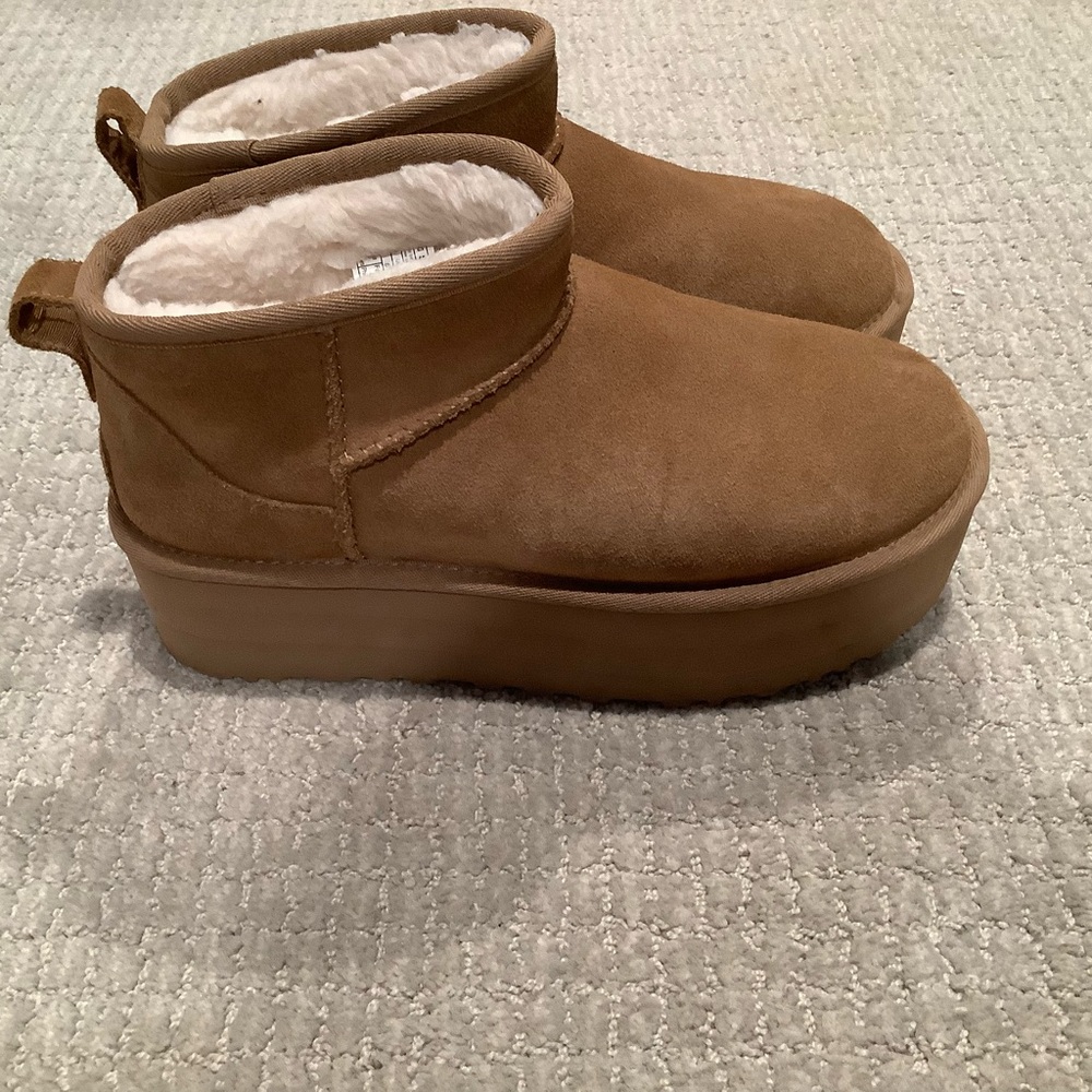 UGG Tan Suede Winter Boots
